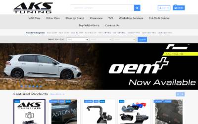Website preview for AKS Tuning