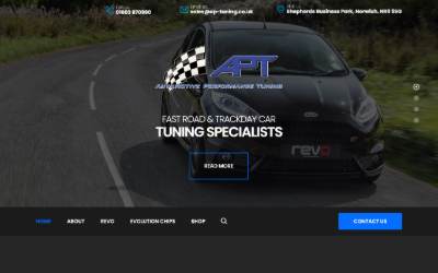 Website preview for AP Tuning