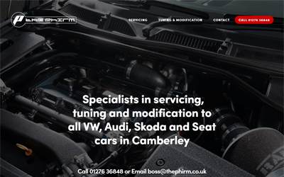 Website preview for The Phirm