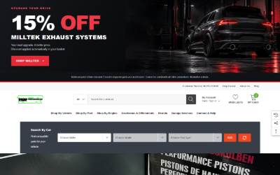 Website preview for T S R Performance