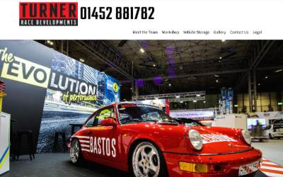 Website preview for Turner Race Developments