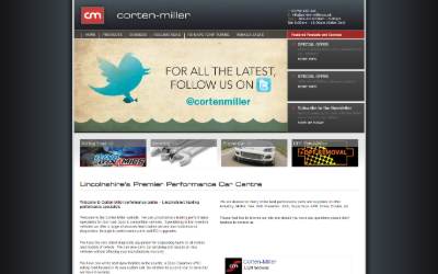 Website preview for Corten-Miller Performance