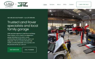 Website preview for LRD South West