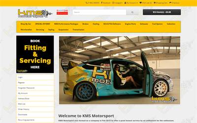 Website preview for KMS Motorsport