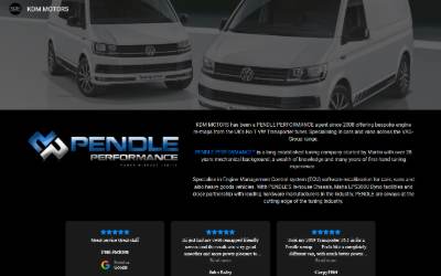 Website preview for KDM Motors