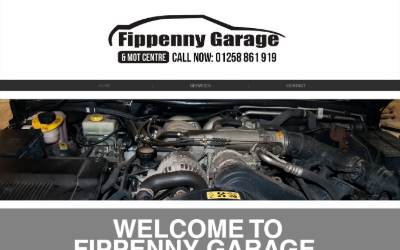 Website preview for Fippenny Garage Ltd