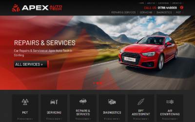 Website preview for JP Howden Auto Electrics