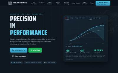 Website preview for Merlin Performance