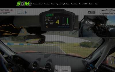 Website preview for Simon Green Motorsport