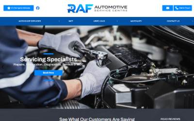 Website preview for RAF Trading Ltd