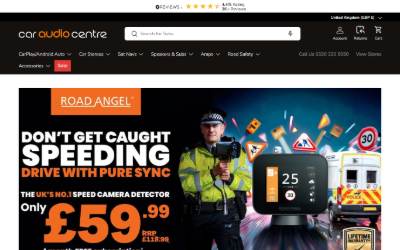 Website preview for CAR AUDIO CENTRE LONDON LTD