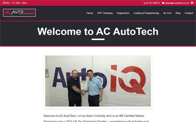 Website preview for AC Autotech