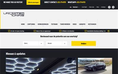 Website preview for Unlimited Tuning