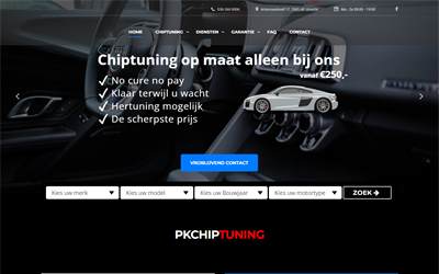 Website preview for PK-Chiptuning