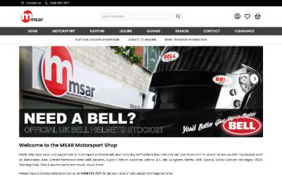 Website preview for MSAR Motorsport