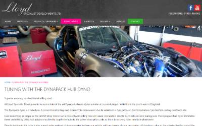 Website preview for Lloyd Specialist Developments Ltd