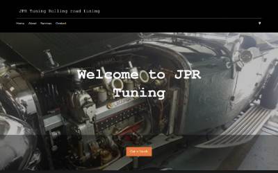 Website preview for JPR TUNING