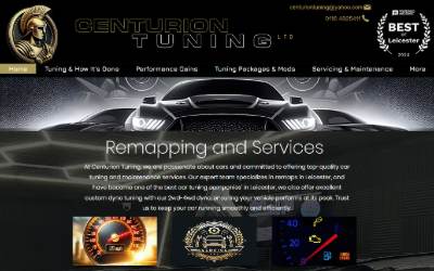 Website preview for Centurion Tuning LTD