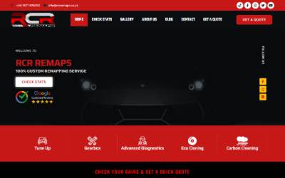 Website preview for rcr remaps