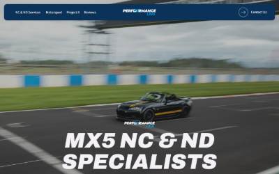 Website preview for Performance Link