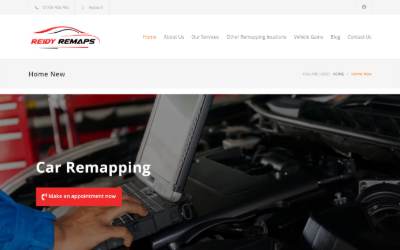 Website preview for Reidy Remaps
