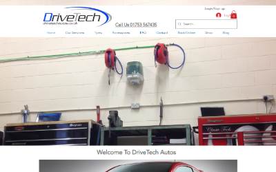 Website preview for Drivetech Autos Limited