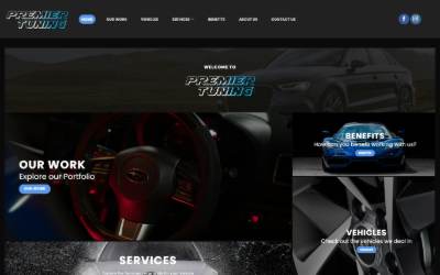 Website preview for Premier Tuning