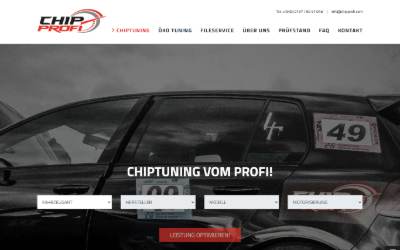 Top of the website for ChipProfi