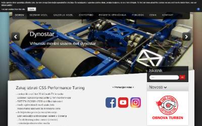Top of the website for CSS Tehnologije d.o.o.
