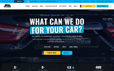 Top of the website for Elite Euro Parts