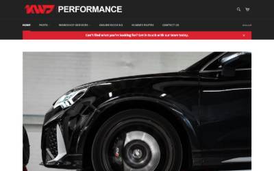 Website preview for KWJ Performance