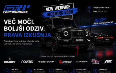 Top of the website for GT PERFORMANCE