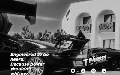 Top of the website for TMSS Motorsport - Stormill