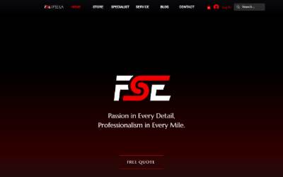 Top of the website for FSE LA