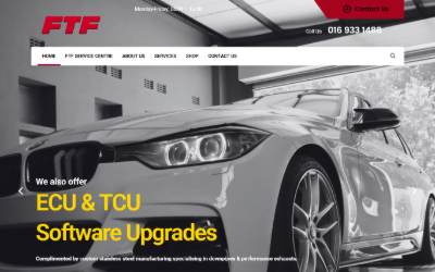 Top of the website for FTF TRADING