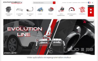 Website preview for Diapason Motorsport