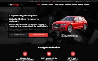 Website preview for remap.hu