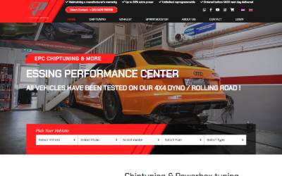Website preview for Essing Performance Center (EPC)