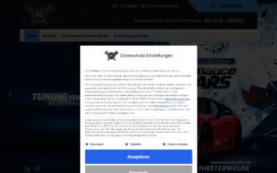 Website preview for High Performance Cars