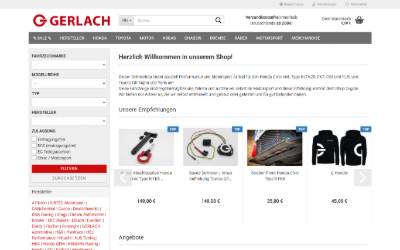 Website preview for GERLACH automotive