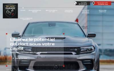 Website preview for SP TECH Garage Réparation adblue fap egr Reprogrammation moteur et adaptation bio éthanol E85