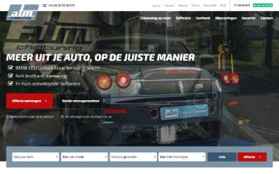 Top of the website for ATM-Chiptuning