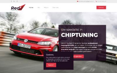 Website preview for Red1Chiptuning