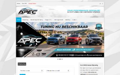 Website preview for APEC Belgium