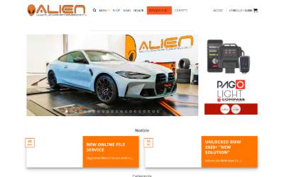 Website preview for ALIEN Performance