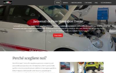 Website preview for Rimappatura centralina by FIORE MOTORSPORT TRENTO