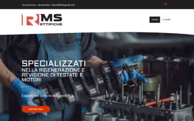 Website preview for R.M.S. RETTIFICHE