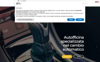 Top of the website for La Casa del Cambio Automatico Roma