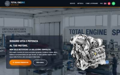 Website preview for Total Engine Specialist | Rettifiche motori & alberi cardanici