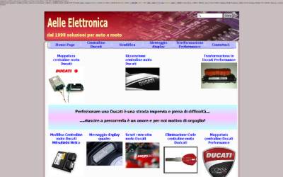 Top of the website for Aelle Elettronica